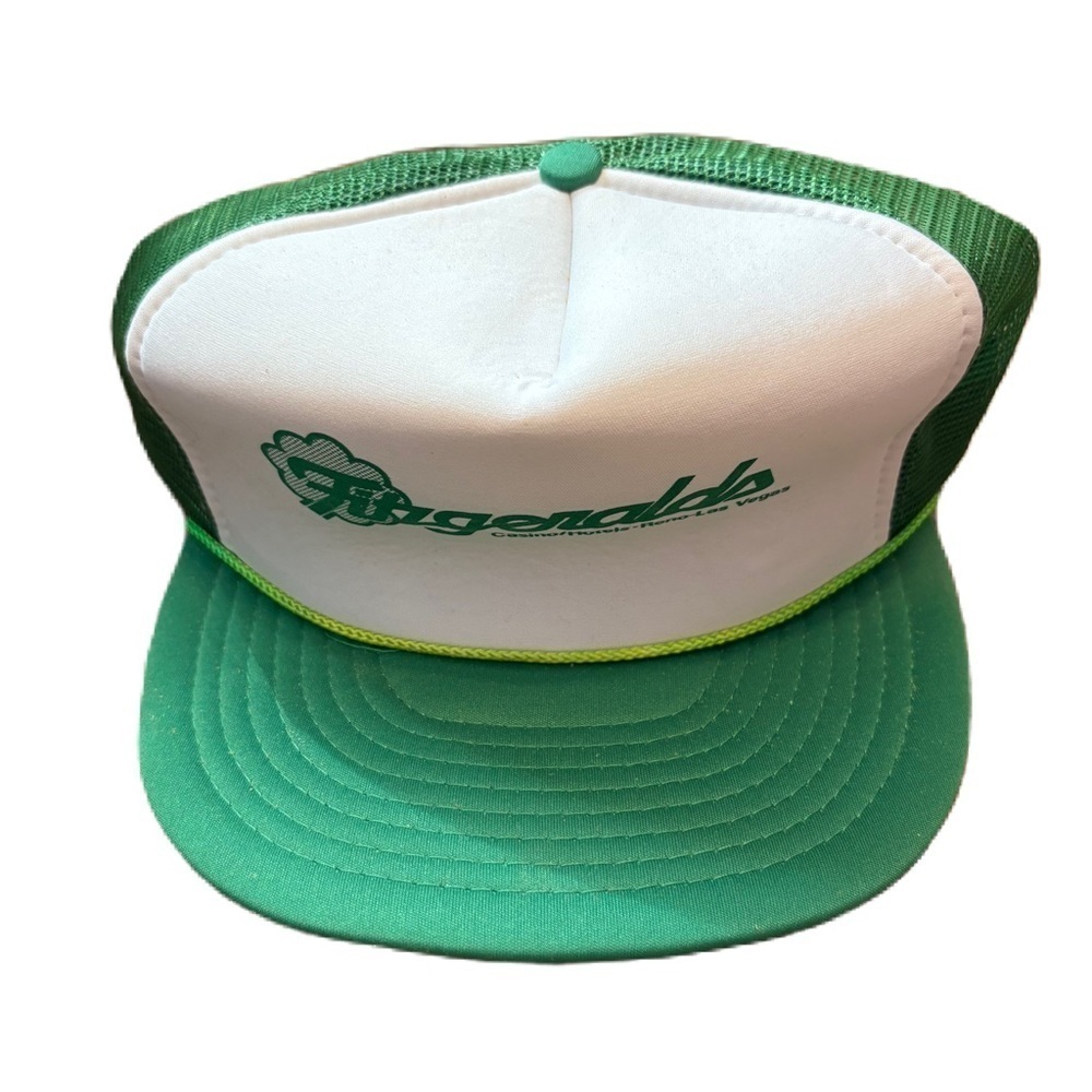 Vintage Fitzgerald’s Casino Reno Nevada Trucker Hat Mesh SnapBack 90s Rope Trim